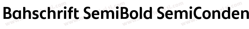 Bahschrift SemiBold SemiConden字体转换